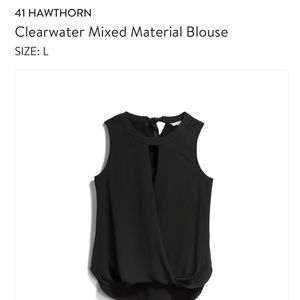 Hawthorn Clearwater Mixed Material Blouse